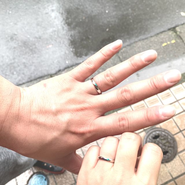【湘南彫金工房 andfuseの口コミ】 シンプルな指輪もいいかなって思ったのですが、少しアレンジが欲しいと思…