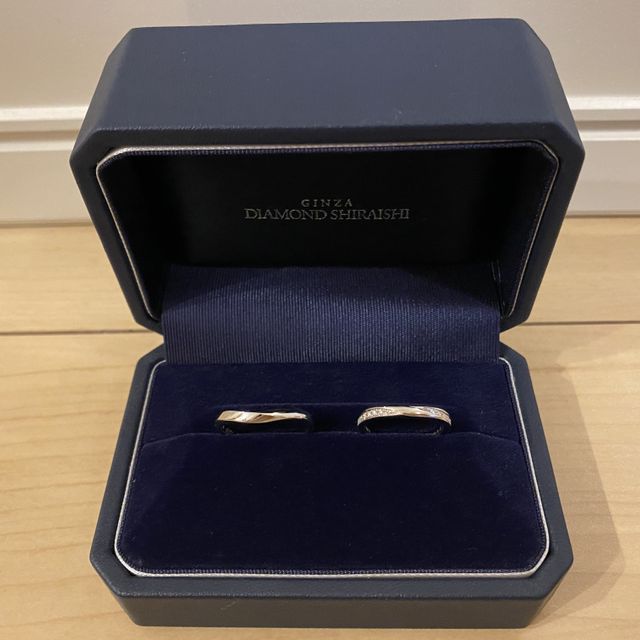 【銀座ダイヤモンドシライシの口コミ】 様々なタイプの指輪を試着して、似合うと思ったもの、似合うと言ってもら…