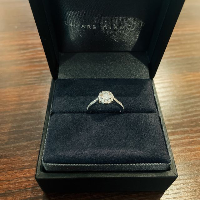 【ラザール ダイヤモンド(LAZARE DIAMOND)の口コミ】 ずっと憧れのブランドだったこと、デザインのかわいさと、結婚指輪とのバ…