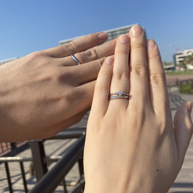 【4℃ BRIDAL(ヨンドシーブライダル)の口コミ】 指輪のデザインも好みのものが見つかりましたが、それを超える購入の決め…