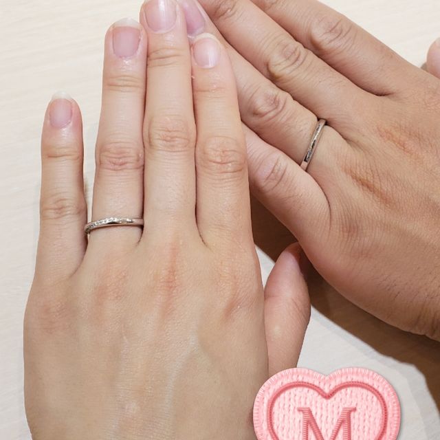 【TRECENTI(トレセンテ)の口コミ】 旦那の指輪は、旦那がつけて一番気に入ったものにしました。私がなかなか…