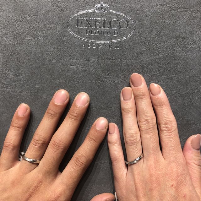 【エクセルコダイヤモンド(EXELCO DIAMOND)の口コミ】 プラチナでシンプルな物を探していました。最初は、ダイヤが着いていない…