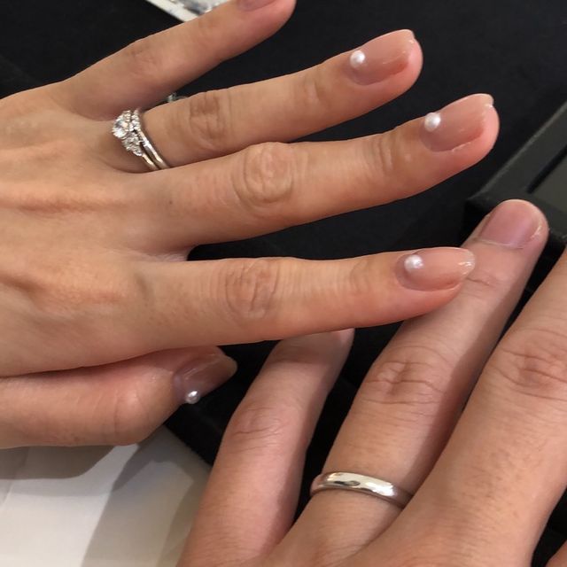 【BIJOUPIKO(ビジュピコ)の口コミ】 リングの部分が細く、指を長く見せてくれる、かつダイヤを目立たせてくれ…