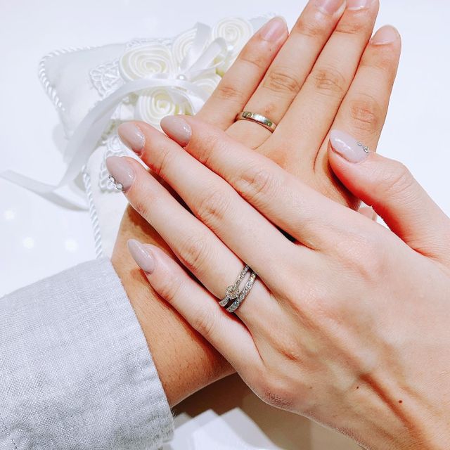 【4℃ BRIDAL(ヨンドシーブライダル)の口コミ】 何時間も迷ってお気に入りを見つけることができました！たくさん素敵な指…