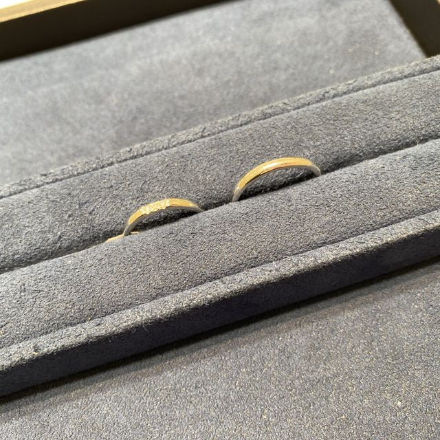 【4℃ BRIDAL(ヨンドシーブライダル)の口コミ】 ただタブレット等でみるだけでなく、店舗にあるいろんな種類の指輪を試着…