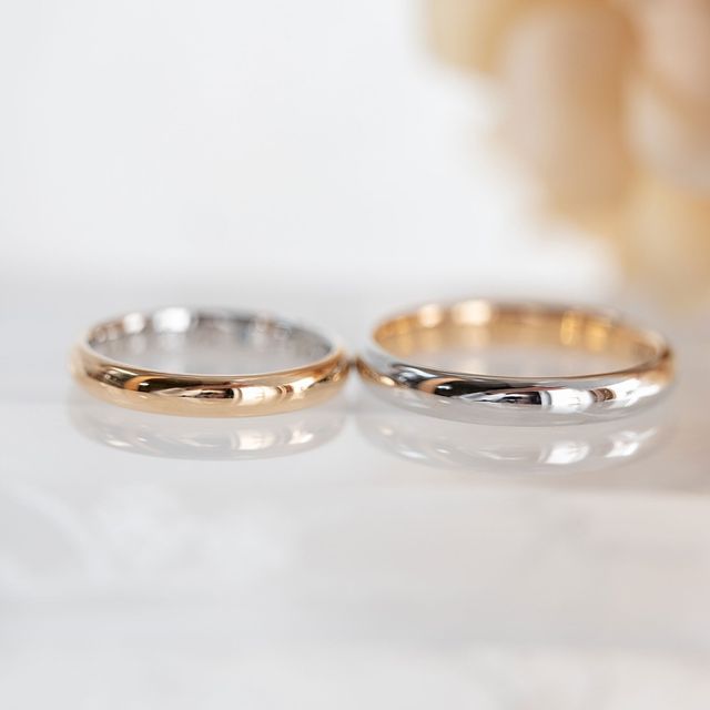 【Cayof(カヨフ)の口コミ】 シンプルなデザインながらも自分たちだけのオリジナルの指輪にしたかった…
