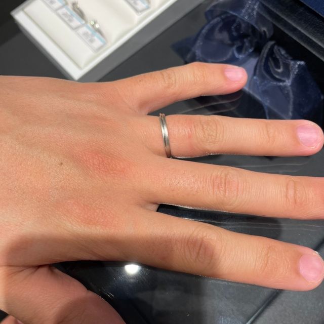 【銀座ダイヤモンドシライシの口コミ】 普段使いができるような、シンプルなデザインができることが1番の決め手で…