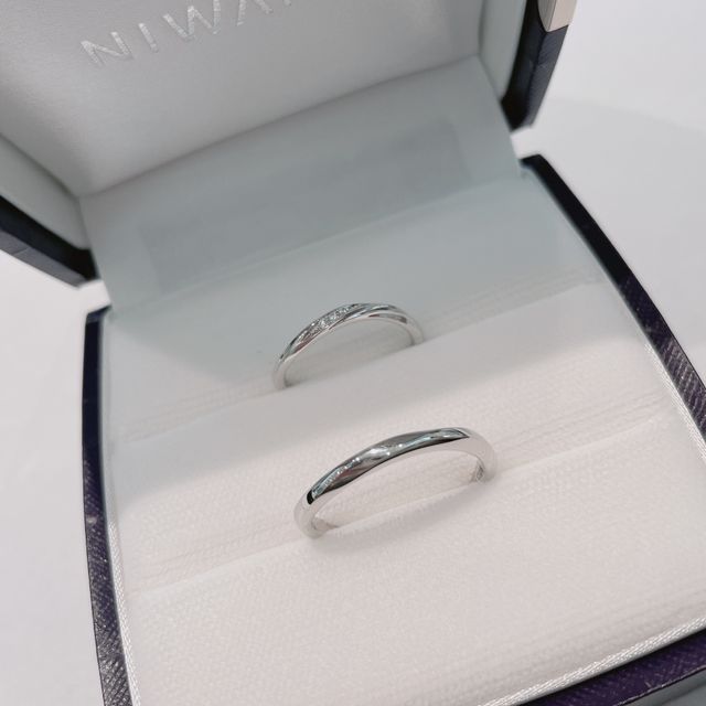 【俄(にわか)の口コミ】 細身のラインにさりげないダイヤがキラキラしてて可愛かったです！
ゆるい…