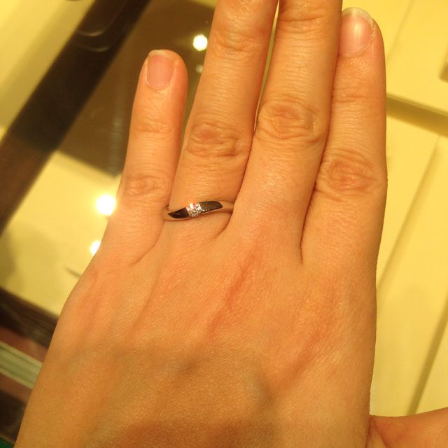 【ギンザタナカブライダル(GINZA TANAKA BRIDAL)の口コミ】 ダイヤ石のもので今まで見てきた中で1番ダイヤが大きくてインパクトがあっ…