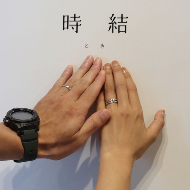 【出雲結(いずもゆい)の口コミ】 女性用はキラキラした綺麗なラインが気に入って決めました。
男性用はヘア…