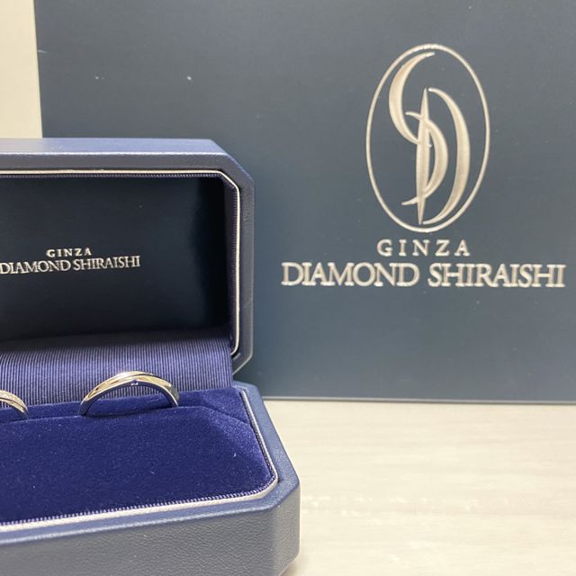 【銀座ダイヤモンドシライシの口コミ】 希望の指輪を店員さんに相談し、沢山出してもらった中で、見た目の雰囲気…