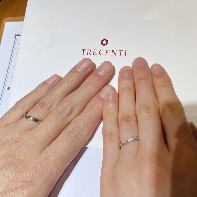 【TRECENTI(トレセンテ)の口コミ】 ずっと長く着用する指輪のため着け心地が良く、アレルギーの原因となる物…