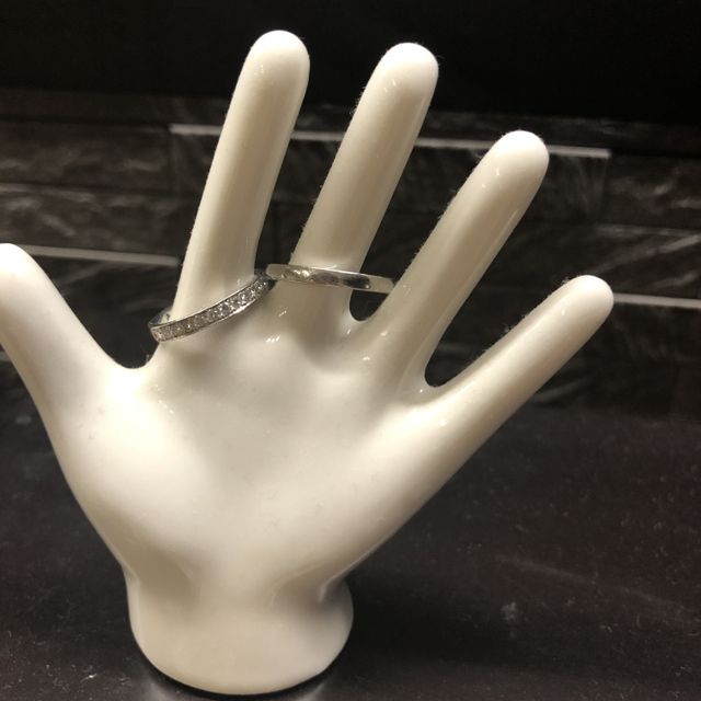 【4℃ BRIDAL(ヨンドシーブライダル)の口コミ】 結婚指輪は4℃が良いと決まっていました！！普段も付けれて、なおかつダイ…