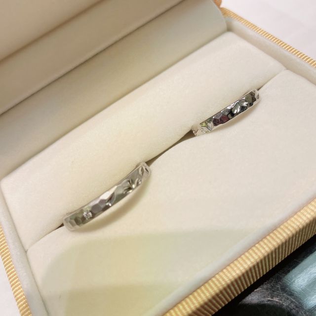 【ケイウノ ブライダル(K.UNO BRIDAL)の口コミ】 フルオーダーで作れると聞いてここにしました。双子のダイヤやトパーズの…