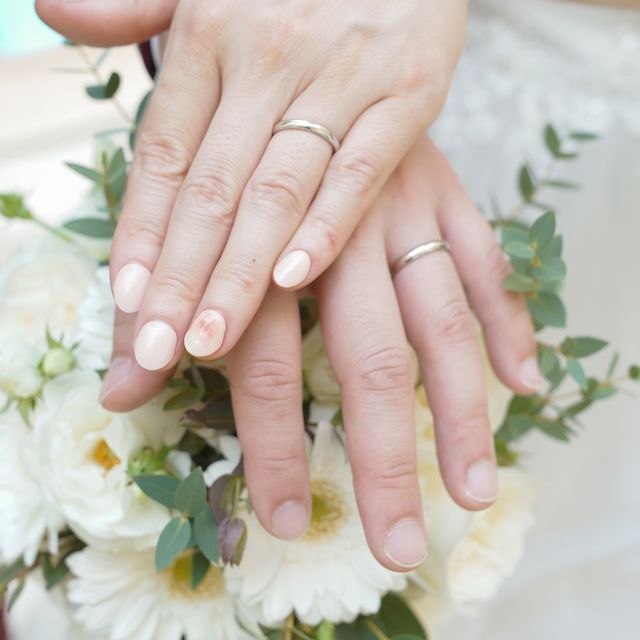 【銀座ダイヤモンドシライシの口コミ】 普段でもつけれるシンプルなストレートで自分の指であまり細すぎずかつ太…