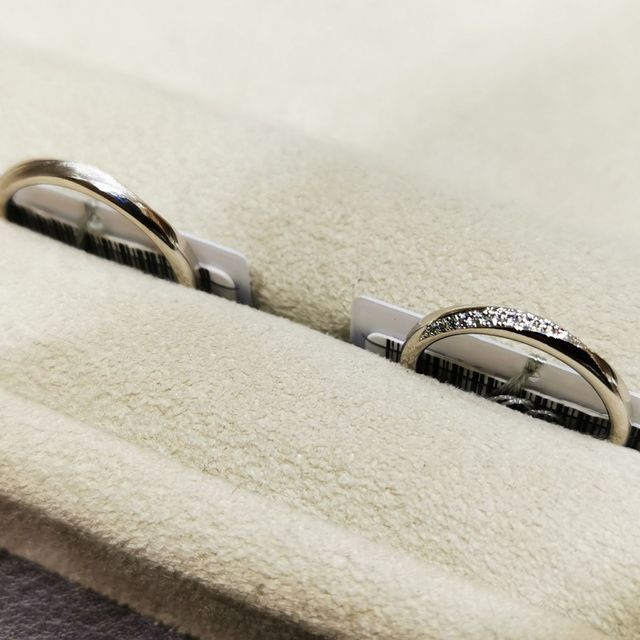 【TRECENTI(トレセンテ)の口コミ】 側面までダイヤが入っていて、どの角度から見てもキラキラ映えるのが素敵…