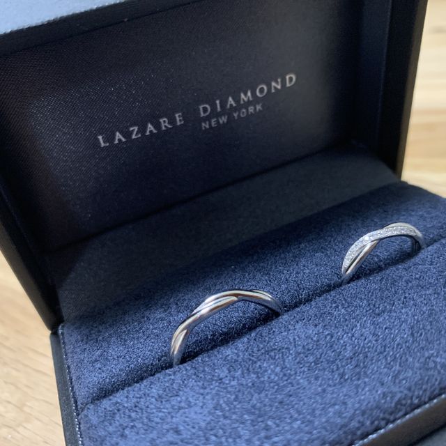 【ラザール ダイヤモンド(LAZARE DIAMOND)の口コミ】 彼がお気に入りのデザインを既に見つけていてくれました。予約して店舗に…