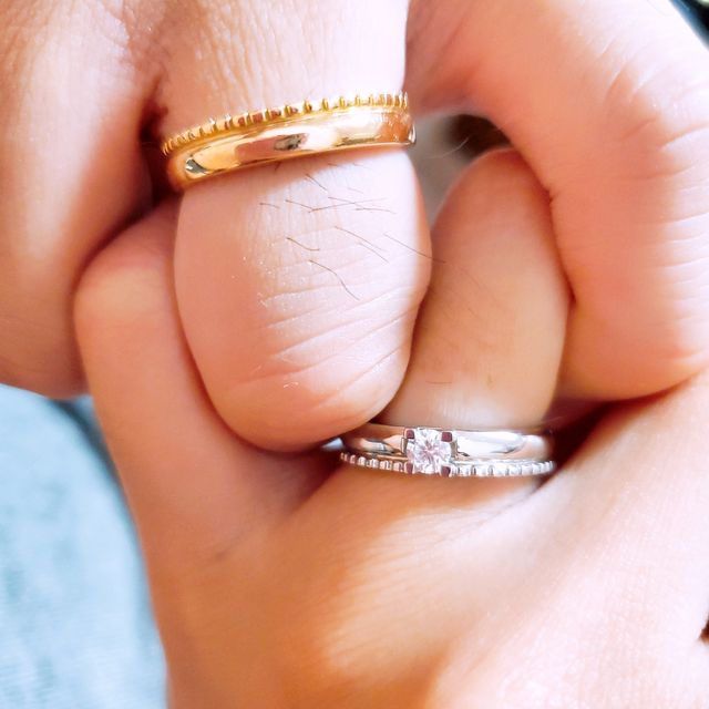 【Only You(オンリーユー)の口コミ】 元々付けていたペアリングがハワイアンジュエリーで
それと重ね付けしたか…