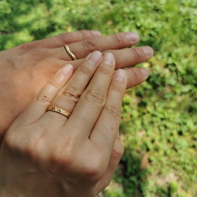 【ケイウノ ブライダル(K.UNO BRIDAL)の口コミ】 １からフルオーダーでき、二人の好きなものや出会いに由縁のあるものをカ…