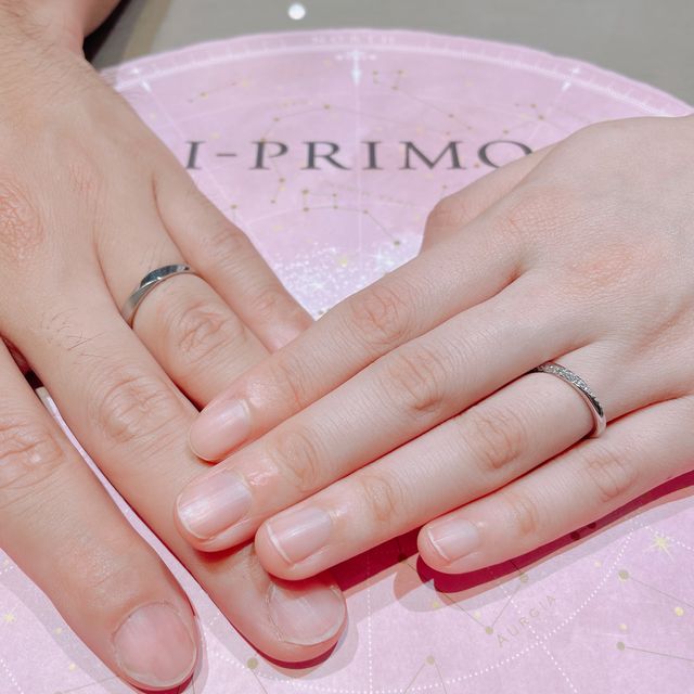 【アイプリモ(I-PRIMO)の口コミ】 指輪をどの角度から見ても、指輪のデザインやダイヤの輝きが綺麗に見える…