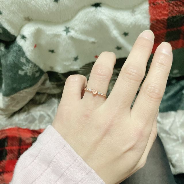 【Bizoux(ビズー)の口コミ】 ハートのロードクロサイトがとってもキュートだけどダイヤのサイドストー…