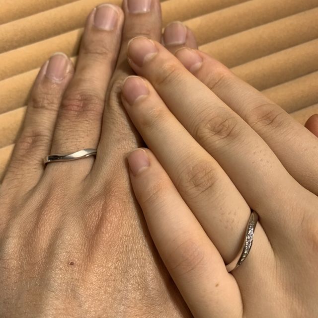 【TRECENTI(トレセンテ)の口コミ】 指輪を着けた時のフィット感がとても良かったです。これから先の事を考え…