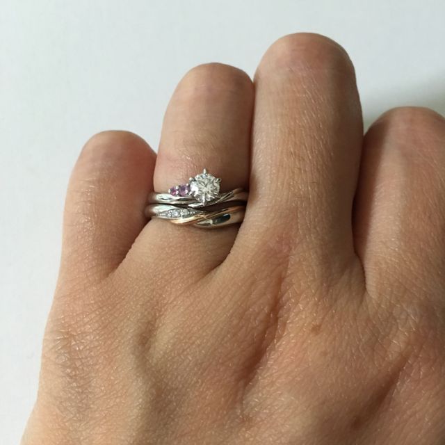 【ケイウノ ブライダル(K.UNO BRIDAL)の口コミ】 オーダーメイドができたので自分たちの思い通りのデザインになるよう細か…