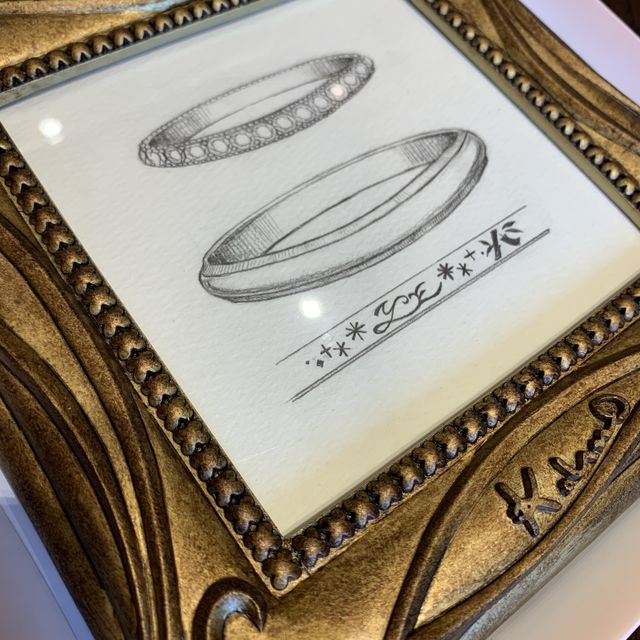 【ケイウノ ブライダル(K.UNO BRIDAL)の口コミ】 誰とも被らない、世界で一つのデザインが出来るケイウノさんでお願いしま…