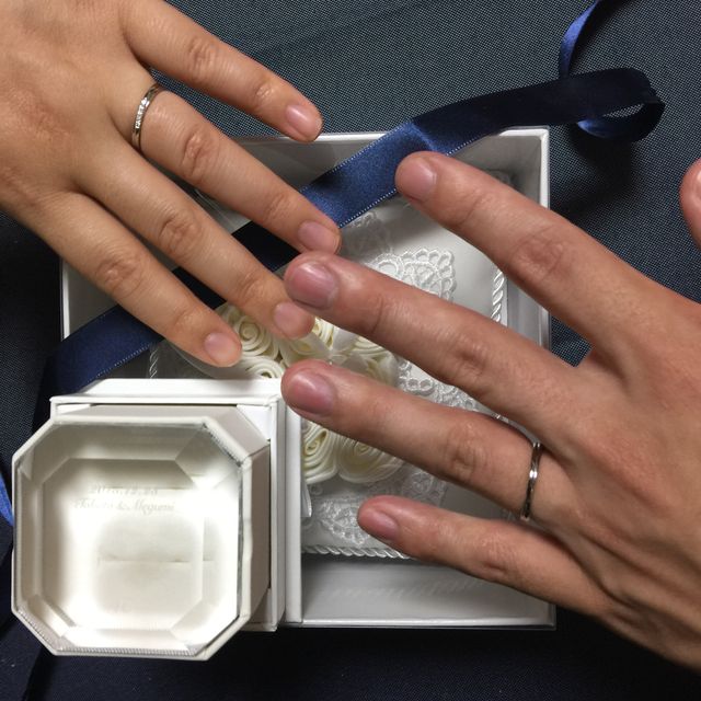 【4℃ BRIDAL(ヨンドシーブライダル)の口コミ】 普段使いしやすいシンプルなデザインかつ他にはないようなちょっとしたポ…