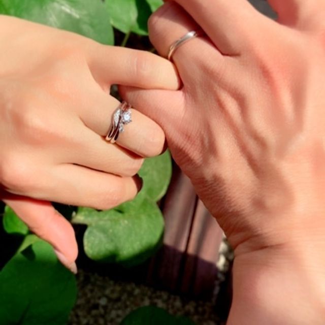 【銀座ダイヤモンドシライシの口コミ】 婚約指輪と結婚指輪のセットリングを探してて、色んなお店をまわりました…