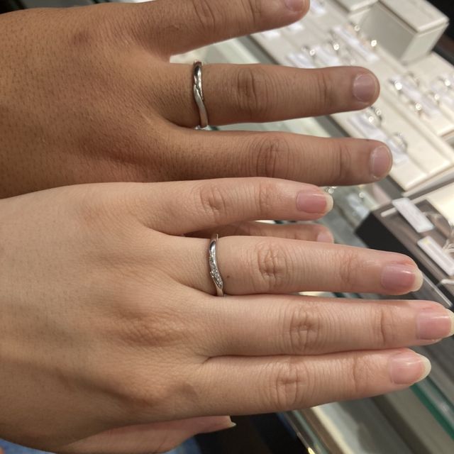 【アイプリモ(I-PRIMO)の口コミ】 デザインがとても可愛く、すごく気に入った。自分たちにぴったりの結婚指…