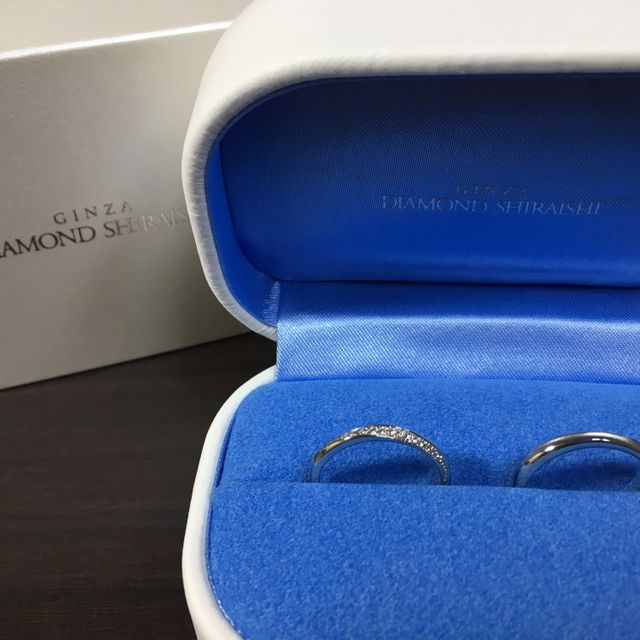 【銀座ダイヤモンドシライシの口コミ】 太くて関節がしっかりしている指なので、ウエーブラインの指輪を探してい…