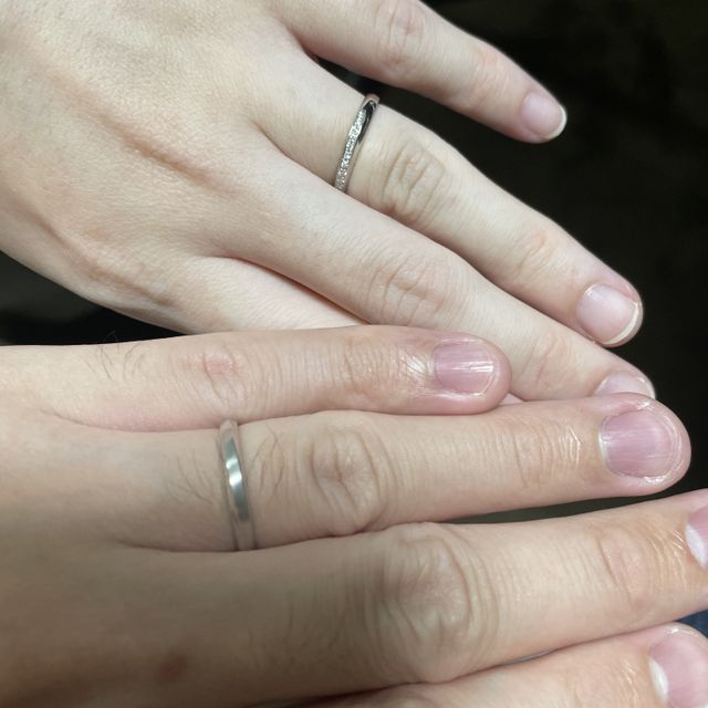 【YUKIZAKI BRIDAL(ユキザキブライダル)の口コミ】 王道のプラチナにするか､かわいさ重視でピンクゴールドにするか､悩みまし…