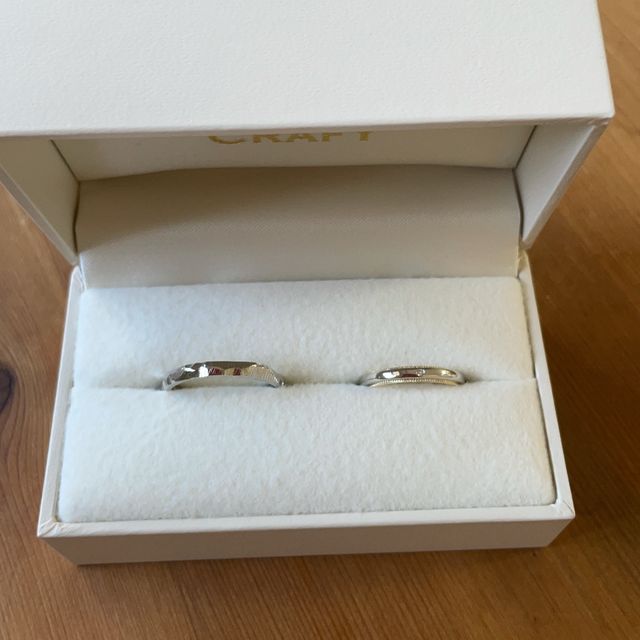 【CRAFY(クラフィ)の口コミ】 2人とも手作りするのが好きだったので、それぞれ好きなデザインで作り合い…