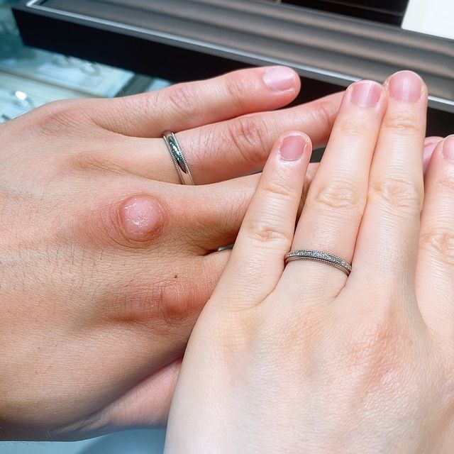 【アイプリモ(I-PRIMO)の口コミ】 決め手はダイヤがキラキラと輝くところと、ミルウチがあるデザインなので…