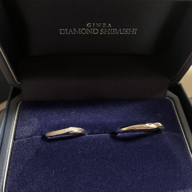 【銀座ダイヤモンドシライシの口コミ】 スターリーはシンプルですが、ダイヤモンドがしっかり入っていて洗練され…