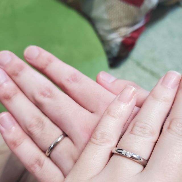 【4℃ BRIDAL(ヨンドシーブライダル)の口コミ】 毎日着けるものなので、シンプルかつ着け心地が良いものを探していました…