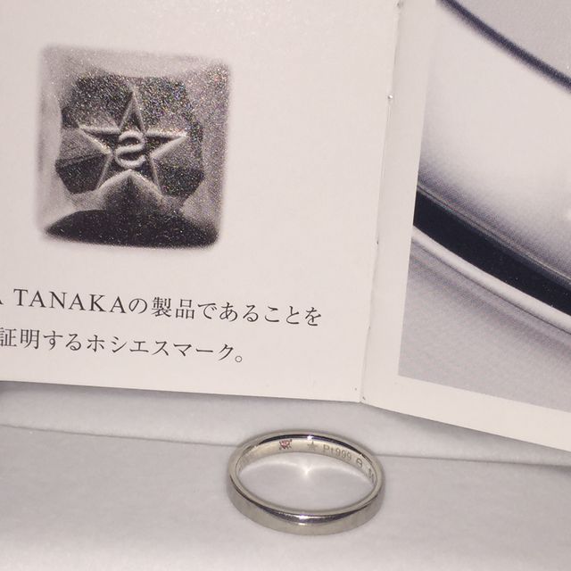 【ギンザタナカブライダル(GINZA TANAKA BRIDAL)の口コミ】 老舗とゆうことと、こちらの商品がPT999（純度99.9％のロイヤルピュアプラ…