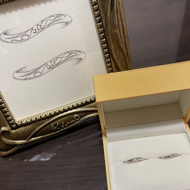 【ケイウノ ブライダル(K.UNO BRIDAL)の口コミ】 短毛と長毛の2匹の猫を飼っており、猫のデザインで考えていました。
1回目…