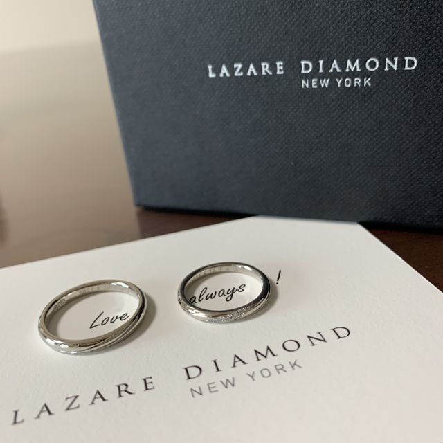 【ラザール ダイヤモンド(LAZARE DIAMOND)の口コミ】 元々シンプルなダイヤ無しの指輪を考えていたため、第一候補ではなかった…