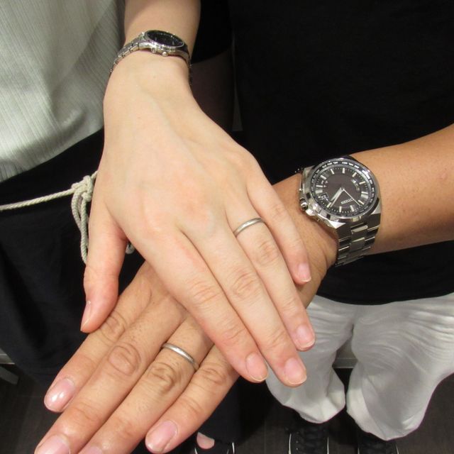 【輪-RIN-の口コミ】 他と被らないシンプルなデザインで、真ん中のカットがより綺麗にみえ決め…