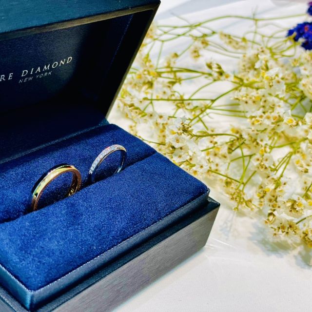 【ラザール ダイヤモンド(LAZARE DIAMOND)の口コミ】 最初はシンプルな指輪を探していましたが実際に店頭で見させていただくと…