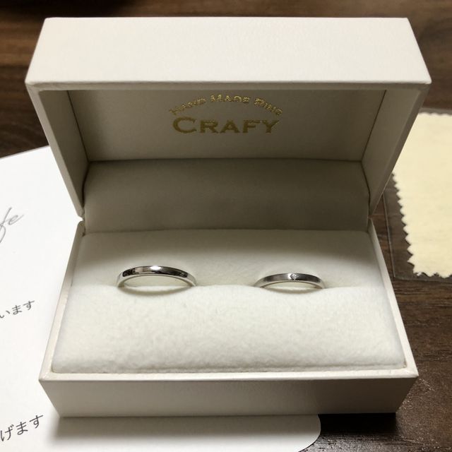 【CRAFY(クラフィ)の口コミ】 指輪を作ってみたいと話し合い、下見に行って決めました。デザインとか何…