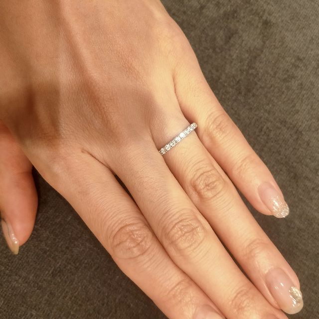 【MAGNOLIA WHITE JEWELRY(マグノリアホワイトジュエリー)の口コミ】 元々マグノリアホワイトさんのドレスが素敵でみていて、指輪のデザインも…