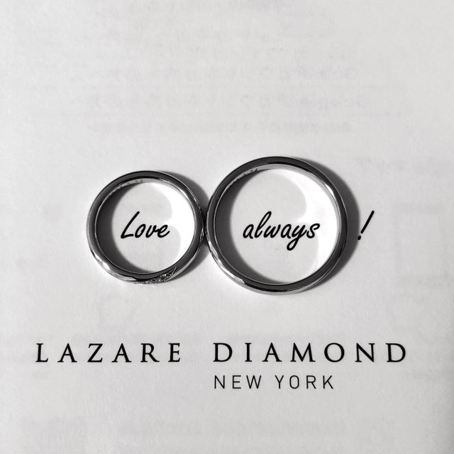 【ラザール ダイヤモンド(LAZARE DIAMOND)の口コミ】 どの角度から見てもダイヤの輝きが感じられるところが決め手になりました…