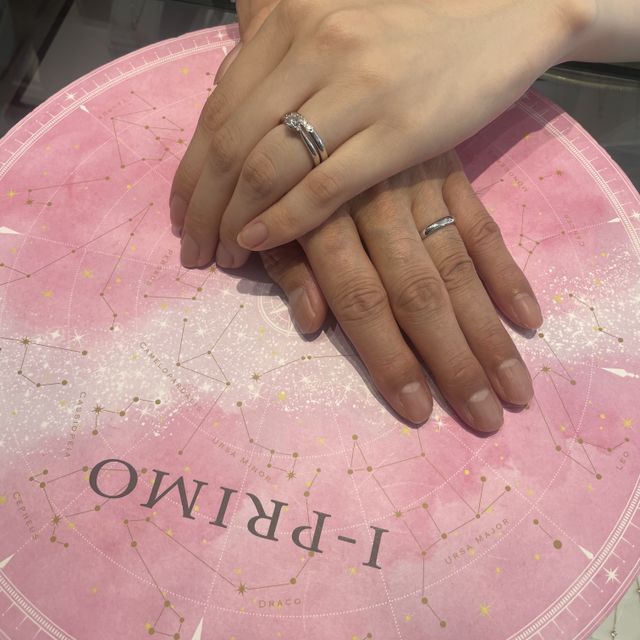 【アイプリモ(I-PRIMO)の口コミ】 結婚指輪はシンプルで、何年経ってもあきないデザインにしようと考えてい…