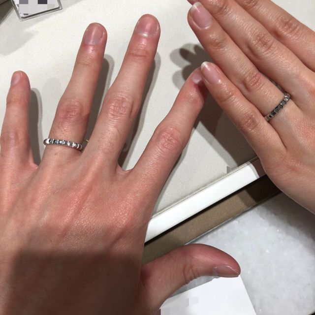 【ブシュロン(BOUCHERON)の口コミ】 ブシュロンはゴツゴツしたイメージがあり、3号の自分の指に合うのか一度付…