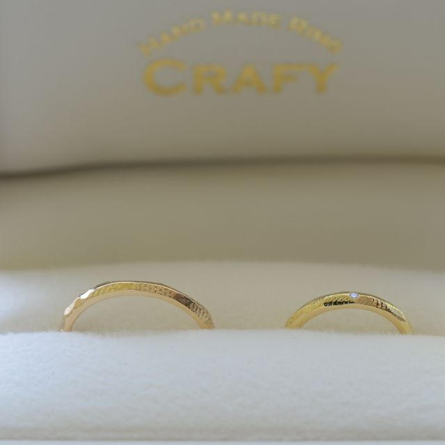 【CRAFY(クラフィ)の口コミ】 2人で手作りして指輪を作れるという点で、付き合っている頃からここにする…