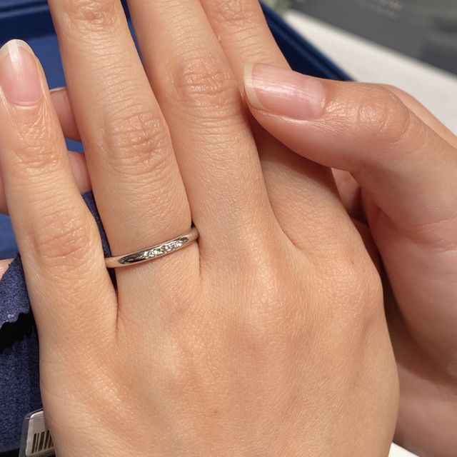 【銀座ダイヤモンドシライシの口コミ】 細やかなデザインとダイヤモンドも輝き、スタッフさんの対応がとてもよか…