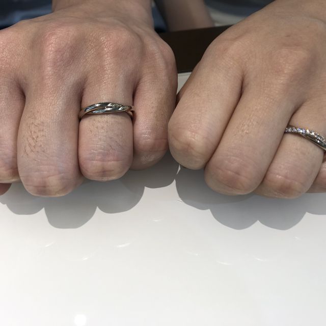 【AHKAH(アーカー)の口コミ】 指輪のデザインでほぼ決めたような感じです。ディズニーがいいなと思って…